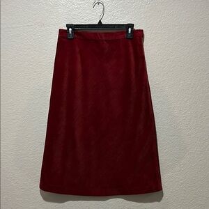 Vintage Gap Women’s Maroon Corduroy Maxi Skirt, Size 4 side zip Y2K 90’s